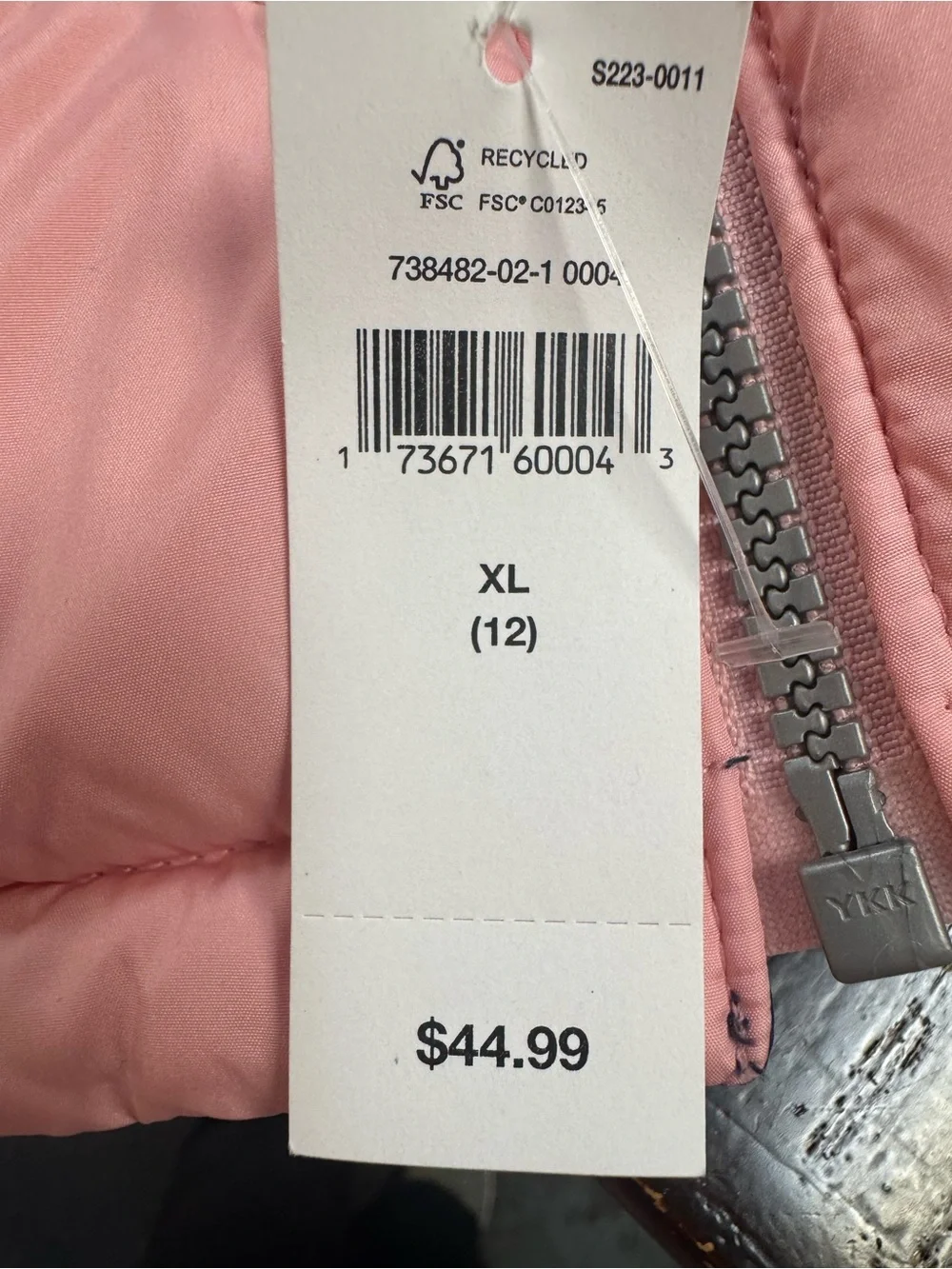 GAP Navy /Pink Reversible Puffer Vest